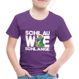 Schlau wie Schlange - Kinder Premium T-Shirt - Lila