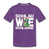 Schlau wie Schlange - Kinder Premium T-Shirt - Lila