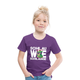 Schlau wie Schlange - Kinder Premium T-Shirt - Lila