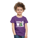 Schlau wie Schlange - Kinder Premium T-Shirt - Lila