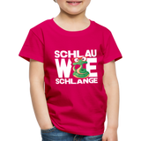 Schlau wie Schlange - Kinder Premium T-Shirt - dunkles Pink