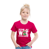 Schlau wie Schlange - Kinder Premium T-Shirt - dunkles Pink