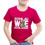 Schlau wie Schlange - Kinder Premium T-Shirt - dunkles Pink