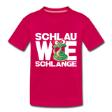 Schlau wie Schlange - Kinder Premium T-Shirt - dunkles Pink