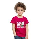 Schlau wie Schlange - Kinder Premium T-Shirt - dunkles Pink