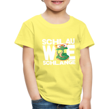 Schlau wie Schlange - Kinder Premium T-Shirt - Gelb