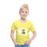 Schlau wie Schlange - Kinder Premium T-Shirt - Gelb