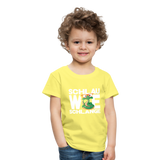 Schlau wie Schlange - Kinder Premium T-Shirt - Gelb