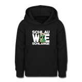 Schlau wie Schlange - Teenager Hoodie - Schwarz