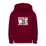 Schlau wie Schlange - Teenager Hoodie - Bordeaux