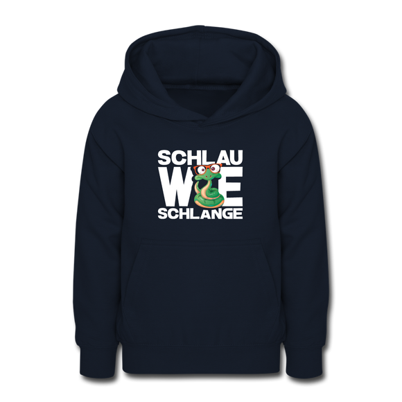 Schlau wie Schlange - Teenager Hoodie - Navy