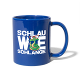 Schlau wie Schlange - Tasse einfarbig - Royalblau