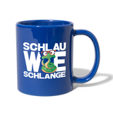 Schlau wie Schlange - Tasse einfarbig - Royalblau