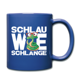 Schlau wie Schlange - Tasse einfarbig - Royalblau