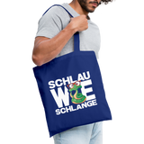 Schlau wie Schlange - Stoffbeutel - Royalblau