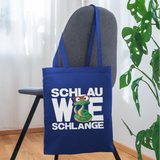 Schlau wie Schlange - Stoffbeutel - Royalblau