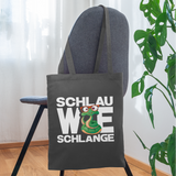 Schlau wie Schlange - Stoffbeutel - Graphite