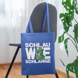 Schlau wie Schlange - Stoffbeutel - Hellblau