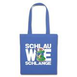 Schlau wie Schlange - Stoffbeutel - Hellblau