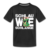 Schlau wie Schlange - Teenager Premium T-Shirt - Schwarz