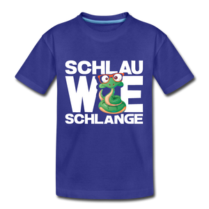 Schlau wie Schlange - Teenager Premium T-Shirt - Königsblau