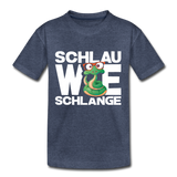 Schlau wie Schlange - Teenager Premium T-Shirt - Blau meliert