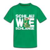 Schlau wie Schlange - Teenager Premium T-Shirt - Kelly Green