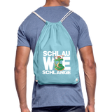 Schlau wie Schlange - Turnbeutel - Aqua