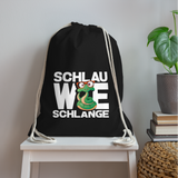 Schlau wie Schlange - Turnbeutel - Schwarz