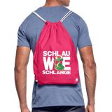 Schlau wie Schlange - Turnbeutel - Fuchsia