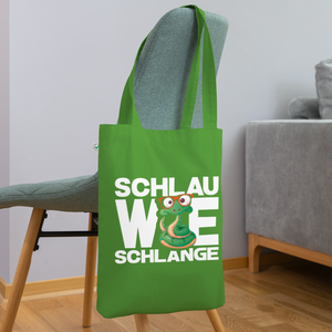 Schlau wie Schlange - Bio-Stoffbeutel - Schwarz