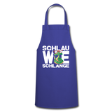 Schlau wie Schlange - Kochschürze - Royalblau