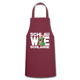 Schlau wie Schlange - Kochschürze - Bordeaux