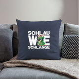 Schlau wie Schlange - Sofakissen mit Füllung 44 x 44 cm - Navy