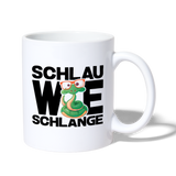 Schlau wie Schlange - Tasse - Weiß