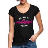 Hamburger Deern PINK - Frauen Vintage T-Shirt - Schwarz