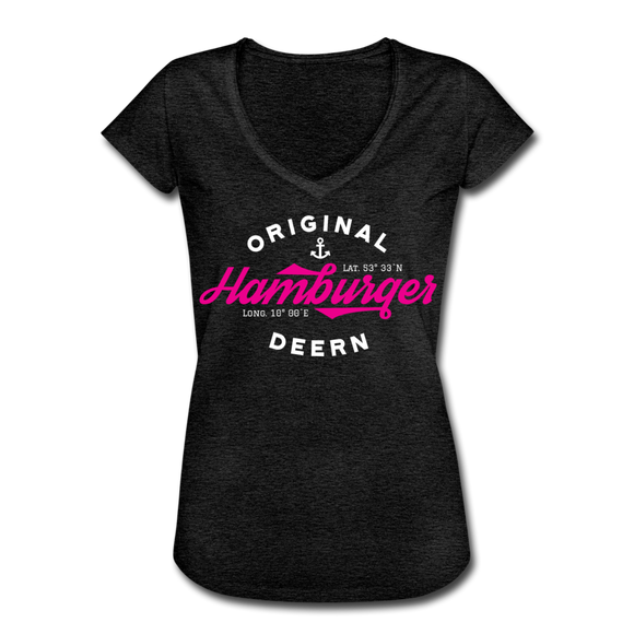 Hamburger Deern PINK - Frauen Vintage T-Shirt - Anthrazit