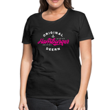 Hamburger Deern Pink - Frauen Premium T-Shirt - Schwarz