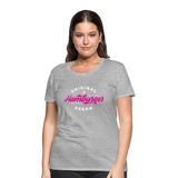 Hamburger Deern Pink - Frauen Premium T-Shirt - Grau meliert