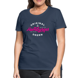 Hamburger Deern Pink - Frauen Premium T-Shirt - Navy