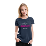 Hamburger Deern Pink - Frauen Premium T-Shirt - Navy