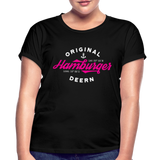 Hamburger Deern PINK - Frauen Oversize T-Shirt - Schwarz