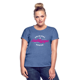 Hamburger Deern PINK - Frauen Oversize T-Shirt - Denim meliert