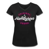 Hamburger Deern - Frauen Bio-T-Shirt mit V-Ausschnitt von Stanley & Stella - Schwarz