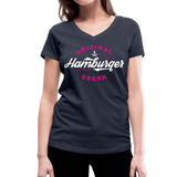 Hamburger Deern - Frauen Bio-T-Shirt mit V-Ausschnitt von Stanley & Stella - Navy