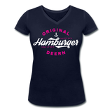 Hamburger Deern - Frauen Bio-T-Shirt mit V-Ausschnitt von Stanley & Stella - Navy