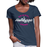 Hamburger Deern - Frauen T-Shirt mit U-Ausschnitt - Navy