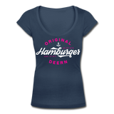 Hamburger Deern - Frauen T-Shirt mit U-Ausschnitt - Navy