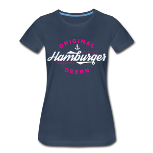 Hamburger Deern - Frauen Premium T-Shirt - Navy