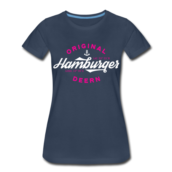 Hamburger Deern - Frauen Premium T-Shirt - Navy